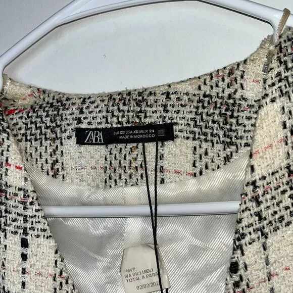 Zara Wome weed  Fringe Dress Muli Color  XS - Picture 9 of 14